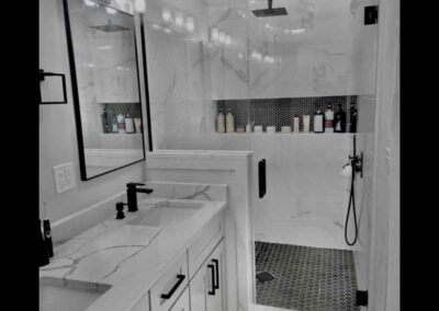White Modern Bathroom By Bystone